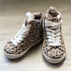 Piper Finn Baby/Toddler cheetah high top shoe
